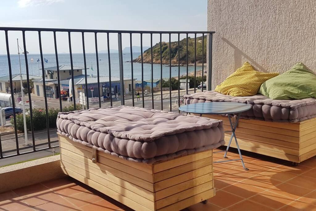 T2 Magnifique Vue Mer Panoramique Six-Fours-les-Plages Ngoại thất bức ảnh